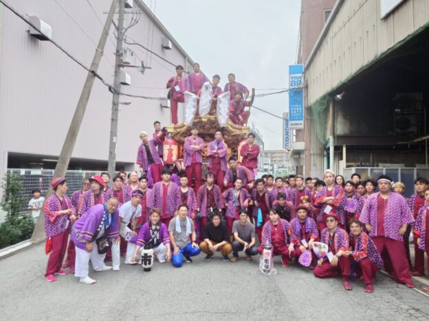 平野だんじり祭り　試験曳きの画像| ガラス・サッシの事なら大阪の株式会社山田硝子店へ